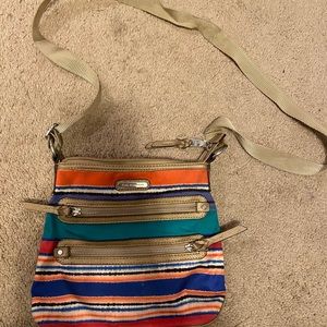 Colorful cross-body purse